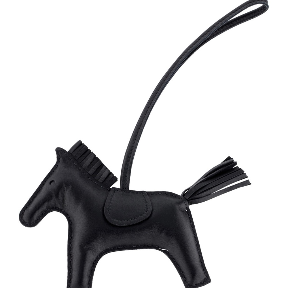 ❌ SOLD ❌Hermès 2019 So Black GriGri Rodeo Bag Charm MM w/ Tags - Picture 2 of 5